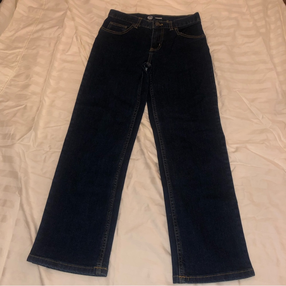 Wonder Nation Dark Blue Straight Leg Jeans